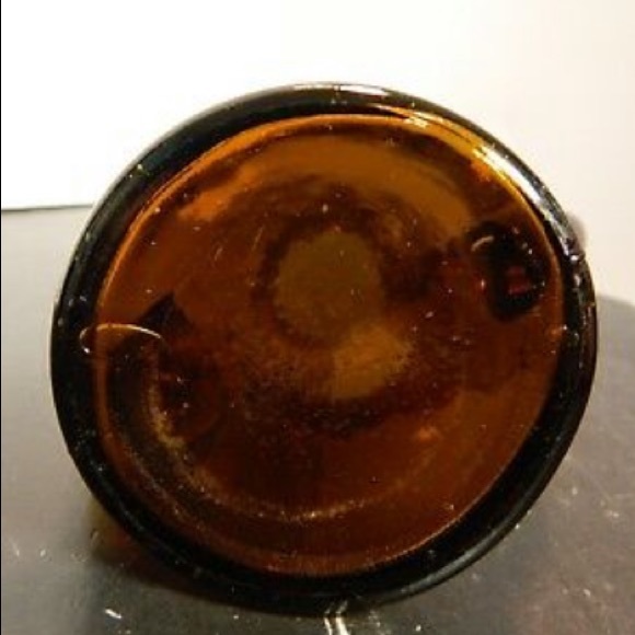 Vintage Amber Glass Bud Vase/ Pitcher/Cruet - Picture 7 of 7